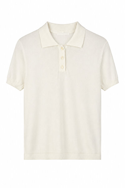 Özge Özgenç Polo Collar Knitwear Blouse