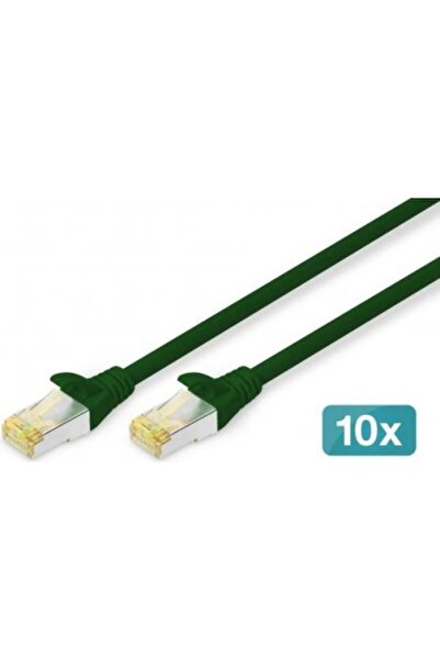 Digitus Καλώδιο RJ45 Κατηγορίας 6a S/FTP 3 μ. Πράσινο 10 τεμάχια (DK-1644-A-0...