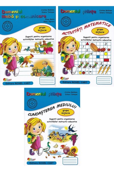 ROXEL CART Pachet educational 3 carti - Grupa mijlocie - Cristina Beldianu, E...