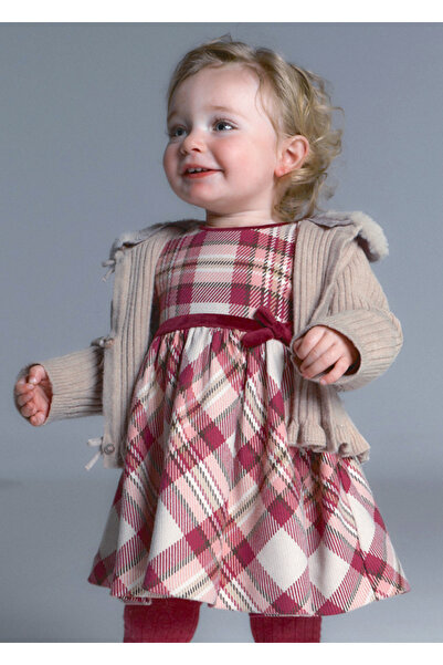 MAYORAL Baby Girl Plaid Dress 2944
