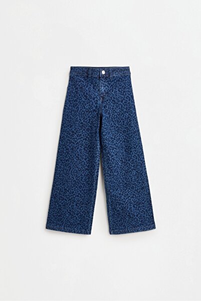 LEFTIES Desenli geniş paça jean