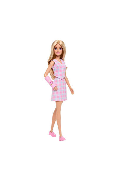 Barbie Büyüleyici Parti Bebekleri (Fashionistas) - Pembe Kareli Elbise