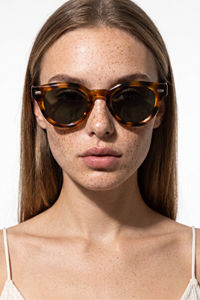 Bilge Karga Valestria Leopard Green Sunglasses