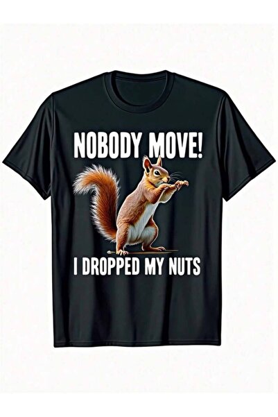26LIK تي شيرت رجالي مضحك مطبوع عليه I Dropped My Nuts |   قميص ناعم بوزن 180 ...