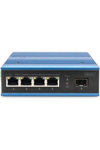 Digitus Διακόπτης DN-651131 4 θύρες 10/100 Mbits 30W PoE & 1 θύρα διεπαφής SF...