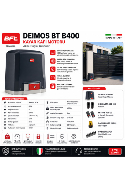Deimos BT B400 Kapı Motoru (Kit Paket)