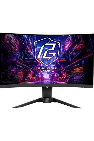ASROCK LCD LED 27 " Phantom Gaming PG27QRT2A QHD Μαύρο Κυρτή Οθόνη