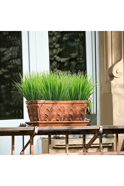 fesleğen çiçek Yapay Çiçek Çimen Demeti Saz 35cm