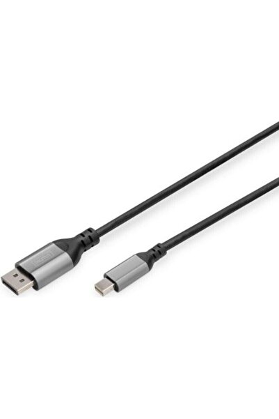 Digitus Καλώδιο Mini-DisplayPort 1.4 Αρσενικό σε DisplayPort Αρσενικό 2μ (DB-...
