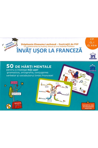 Didactica Publishing House Invat usor la franceza. 50 de harti mentale - Clas...