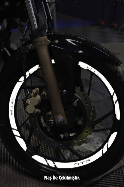 Banxtre Reflective Wheel Rim Stripe Sticker Set (12 Pieces) for Tvs Apache Rtr