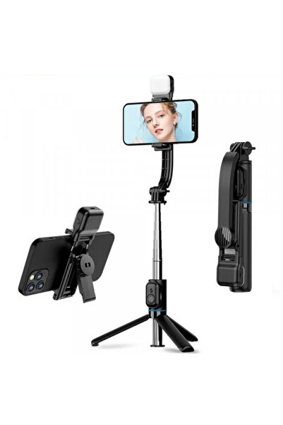 Techsuit Selfie Stick Bluetooth C01s, Universal, Negru