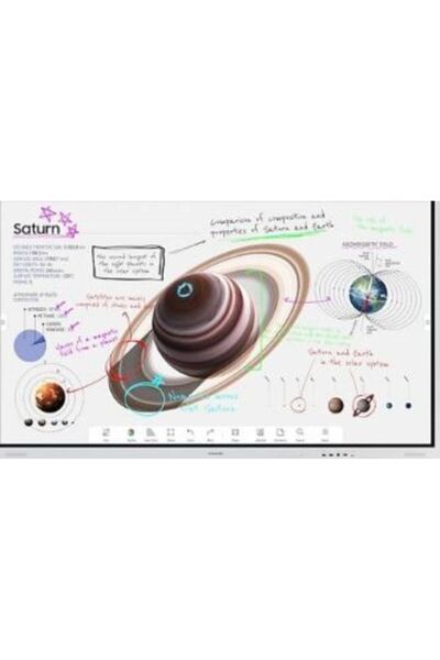 Samsung Διαδραστική Οθόνη 85 " Flip Pro WM85B 4K UHD Γκρι Λευκό