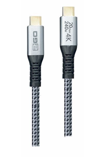 2go Καλώδιο USB 3.2 Gen2x2 USB-C Αρσενικό σε USB-C Αρσενικό 20Gbps 240W 2 μ. ...