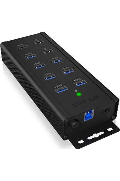 RaidSonic Icy Box USB Hub Εξωτερικός IB-HUB1703-QC3, 7 θύρες USB 3.0 Type-A, ...