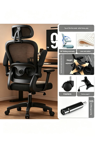 GGEROU Ergonomic Office Chair, High Back Mesh Desk Chair with Adjustable Lumb...