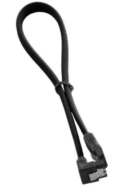CableMod Καλώδιο SATA 3.0 Αρσενικό σε Αρσενικό Γωνιακό 30 εκ. Μαύρο (CM-CAB-R...