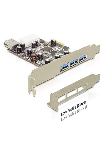 DELOCK Κάρτα PCI Express 89281 PCI Express σε 3+1 θύρες USB 3.0