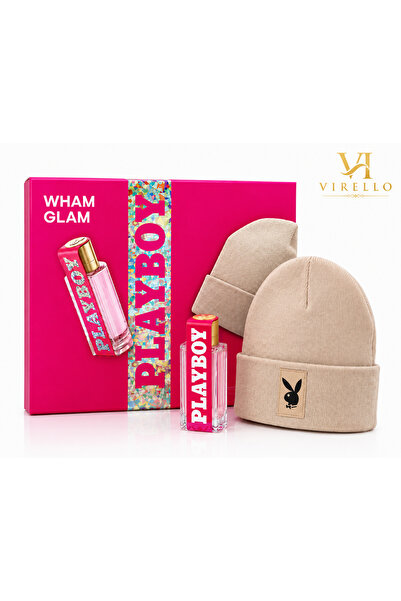 Playboy Set Cadou Wham Glam pentru Femei – Eau de Toilette 40 ml + Căciulă