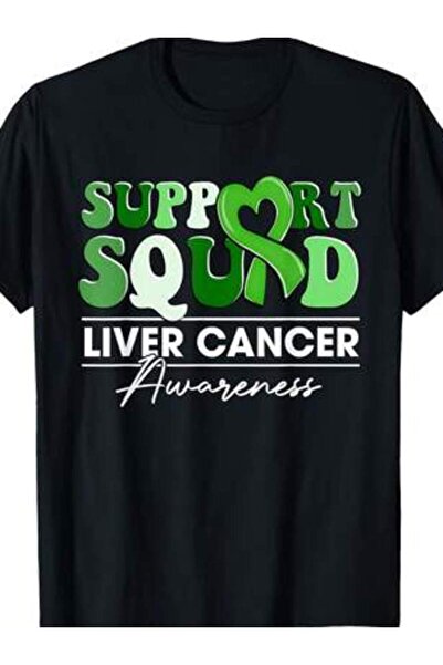 k222 Groovy Port Green Ribbon Liver Cancer Awareness T-Shirt