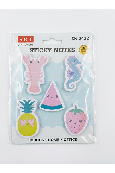 S.B.T Stationery Sticky Notes Self-Stick Fluorescent Colored Post-it Notes, E...