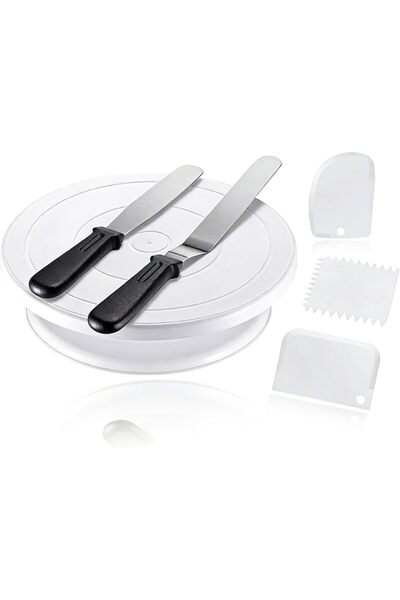 GENERAL Lonana Cake Decorating Kit with Turntable - Complete Baking Set Inclu...