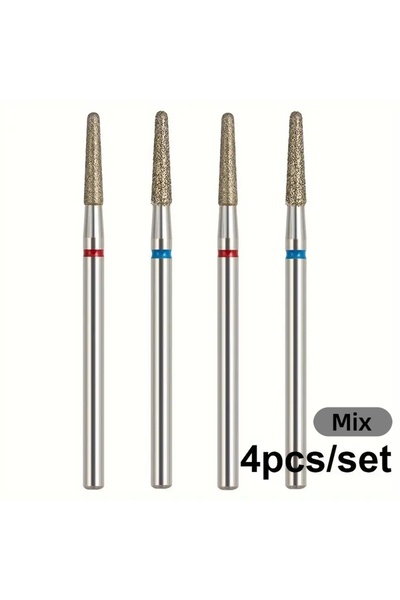 Choice Mix Type C5A20 4Pcs/bag Small Umbrella Diamond Nail Drill Bit Round Di...