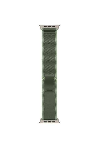Apple Curea MFT44ZM/A, pentru ceas de 49mm, Verde/Neon Trail Loop, mărime S/M...