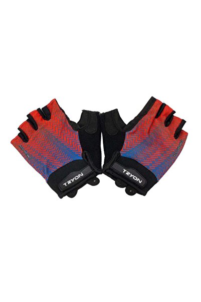 TRYON Fitness Gloves Black-Claret Red Size m