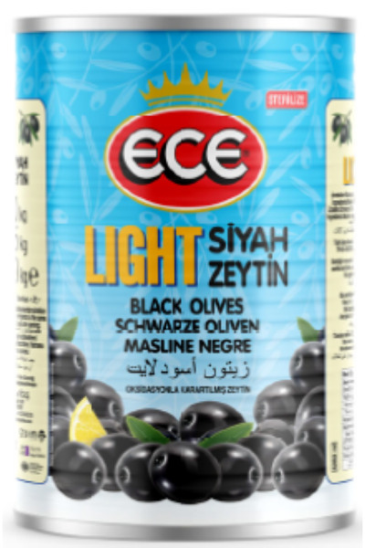Ece LIGHT SİYAH ZEYTİN 5/1 TNK (2,5 KG)