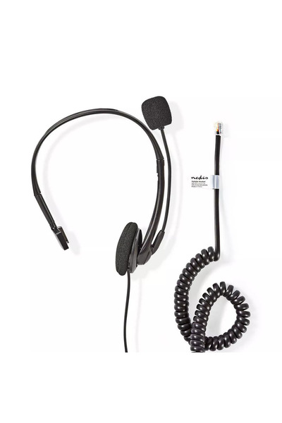 Nedis Mono Call Center Headset RJ9 Plug 2.2m