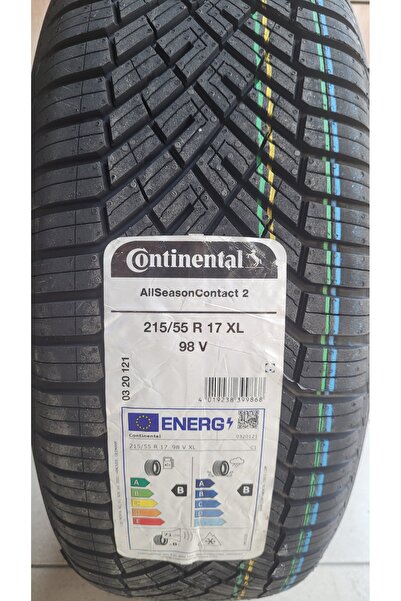 Continental 215/55R17 All Season Contact2 98V XL Set Olarak (4 ADET) Dört Mev...