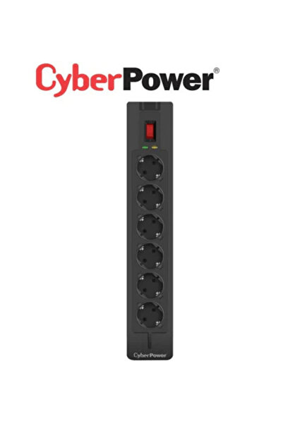 CyberPower Prelungitor cu 6 prize, 1,8m, cu protecție