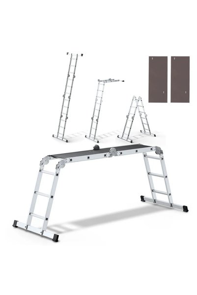 Drabest Scară universală din aluminiu 4x3 cu platformă
