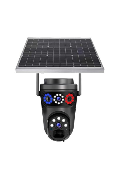 Midcom KANE 8 MP 2 Lens 1*PTZ Wi-Fi Solar Kamera