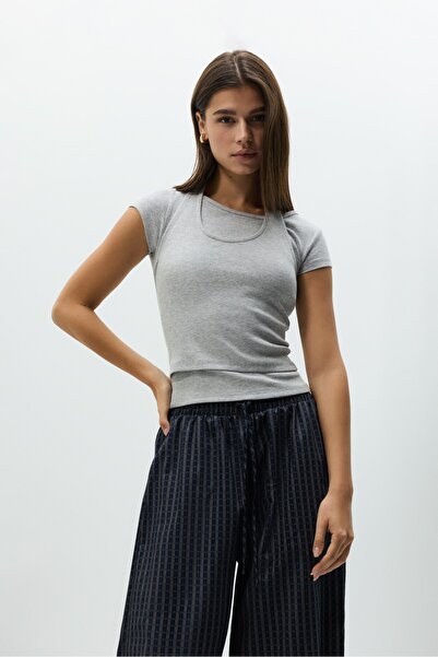 LEFTIES Çift katlı t-shirt