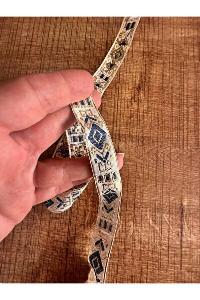 Gönülden Tasarım 130X2 cm Foil Patterned Ribbon Sewing Accessory
