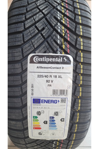 Continental 225/40R18 All Season Contact2 92V XL FR Set Olarak (4 ADET) Dört ...