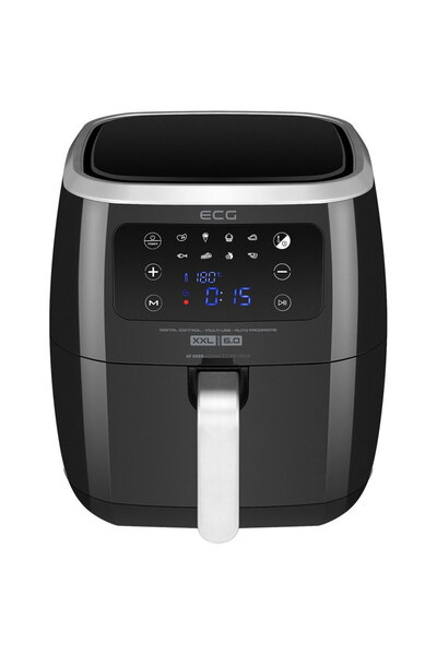 ECG Friteuza cu aer fierbinte AF 6000, 7 litri, 1800 W, 8 programe, control t...