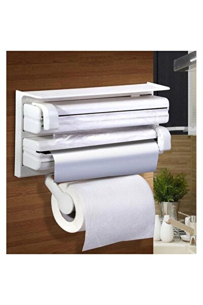 Generic Dispenser triplu de bucătărie pentru hârtie, folie de aluminiu și fol...