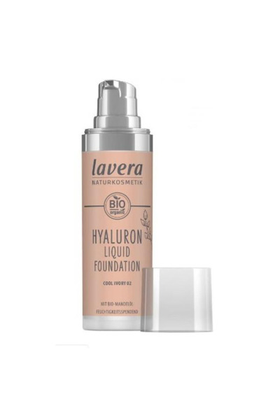Lavera Foundation Bio - Hyaluron Liquid Foundation, shade Cool Ivory 02, 30 ml