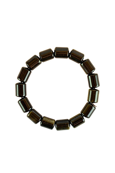 Zeynep Büyükbay Onyx Natural Stone Bracelet (10mm Pipe Cut)