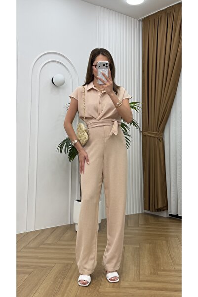 R-Style Waist Detailed Jumpsuit
