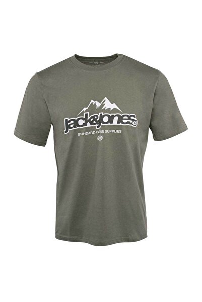 Jack & Jones Ανδρικό T-shirt με φαρδιά εφαρμογή μπροστά, στρογγυλή λαιμόκοψη, L