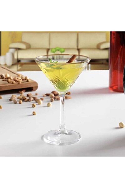 Paşabahçe Set de 4 pahare de martini Pasabahce Timeless Golden Touch 230 ml