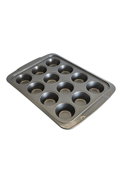 Virello Tavă pentru 12 brioșe și cupcakes 39,7 x 28 x 3,8 cm, Tavă de copt an...