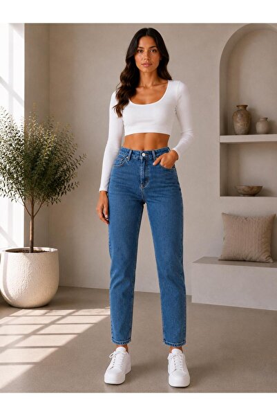 Echo&Ember Women's Mom Jean High Waist Pants