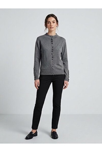 ON TRİKO Gathered Detailed Knitwear Cardigan 10900