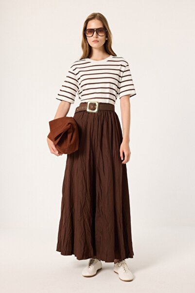 Touché Privé Crush Textured Maxi Skirt
