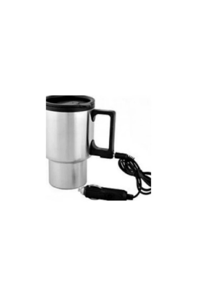 Generic Cană termos auto pentru cafea și ceai, cu capac, pentru bricheta auto